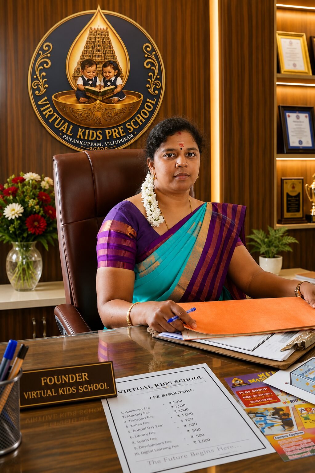 A.Indumathi, Founder of Virtual Kids Pre School