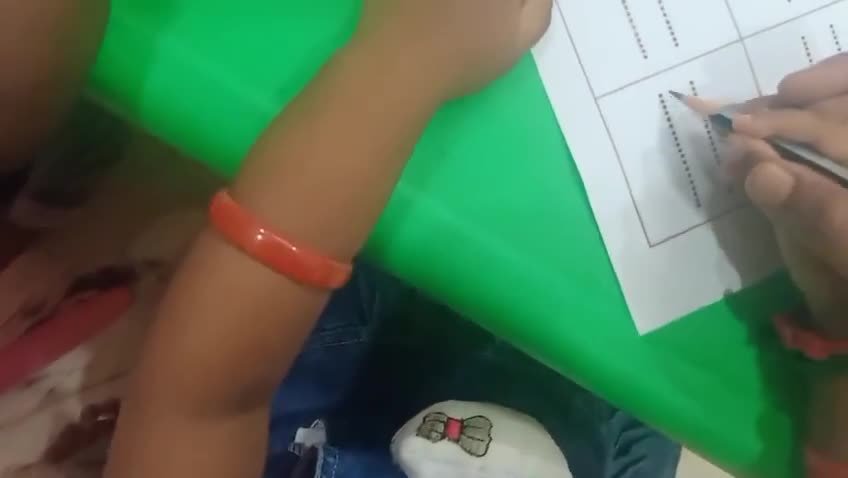 Handwriting practice video