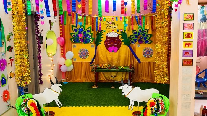 Pongal festival celebration decorations